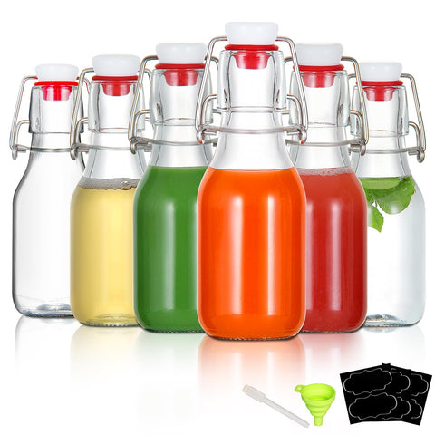 Botellas YEBODA 4oz con tapa voltea para sellar sin fugas.