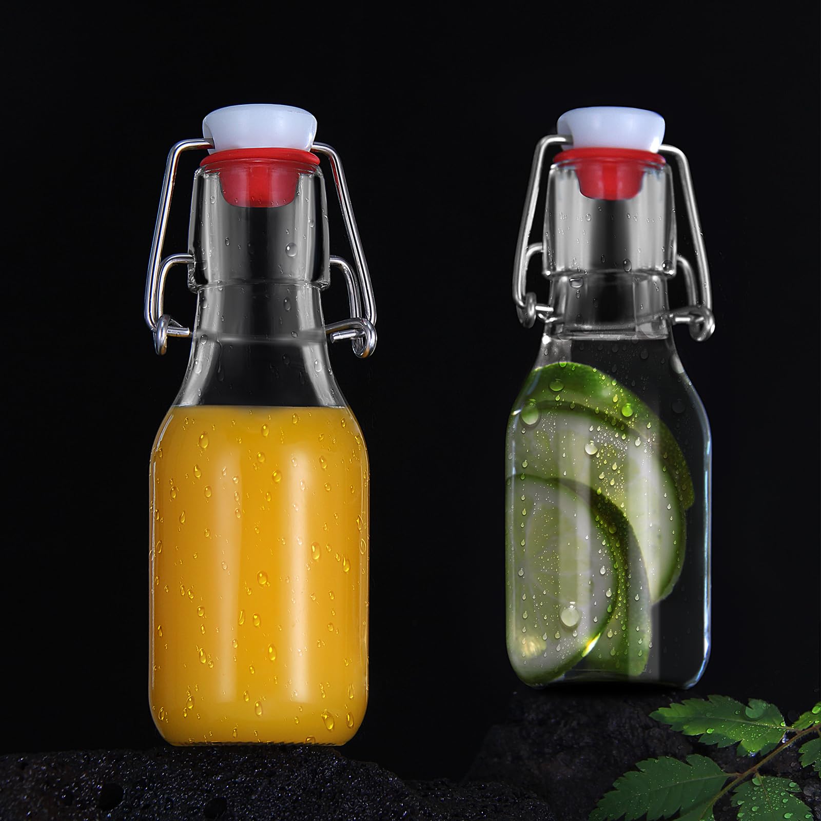 YEBODA 4oz botellas de vidrio para usos domésticos y extractos aromáticos.