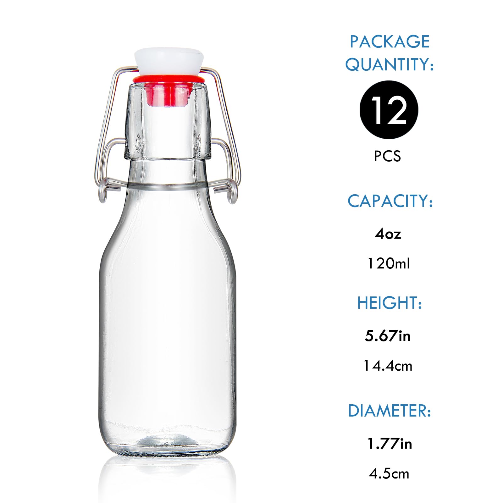 Botellas YEBODA 4 oz para aceites y vinagre con cierre hermético.