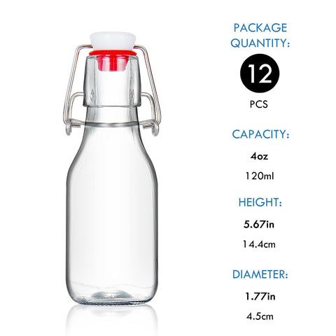 Botellas YEBODA 4 oz para aceites y vinagre con cierre hermético.