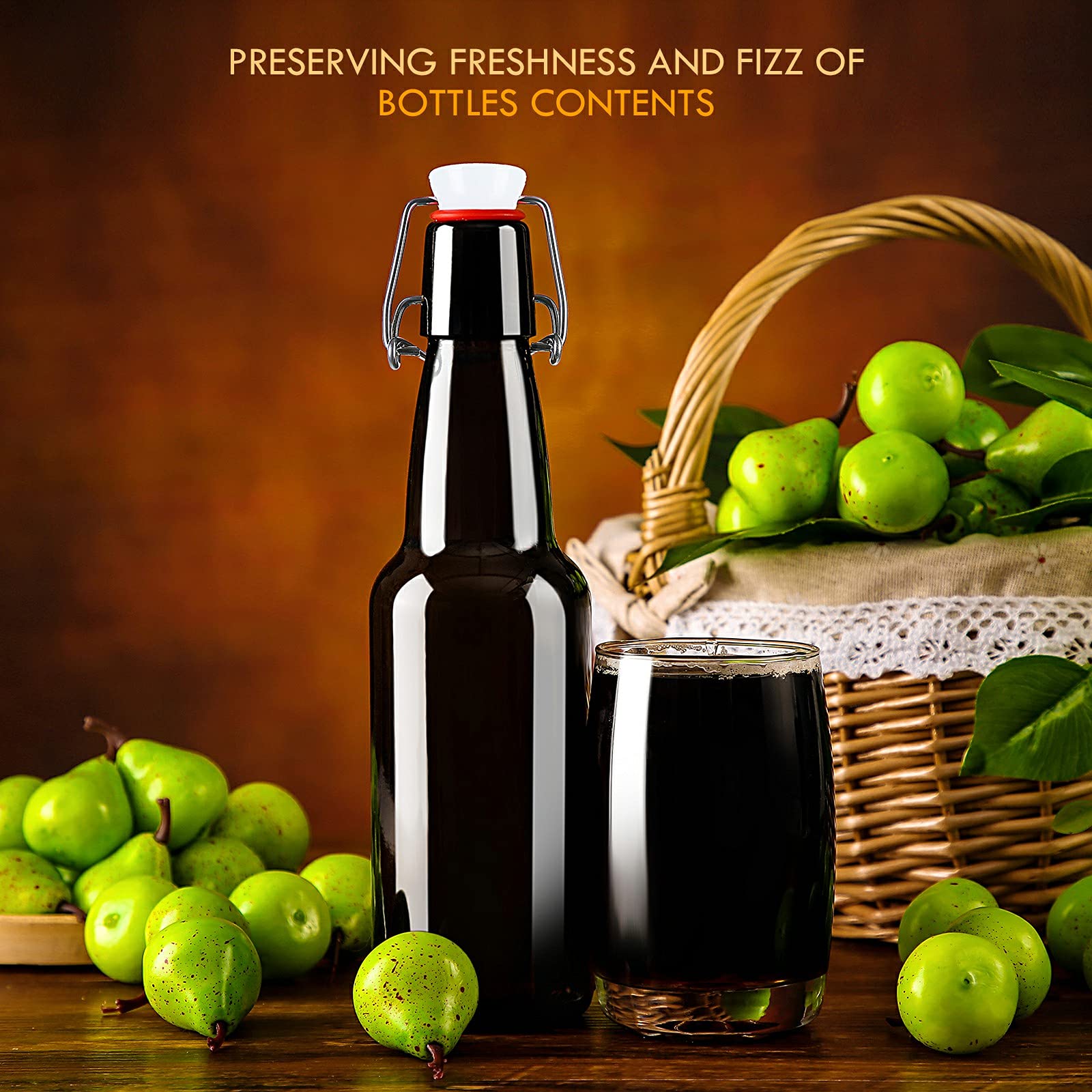 Estuche de 9 botellas YEBODA para cerveza casera, perfecto para lotes pequeños.
