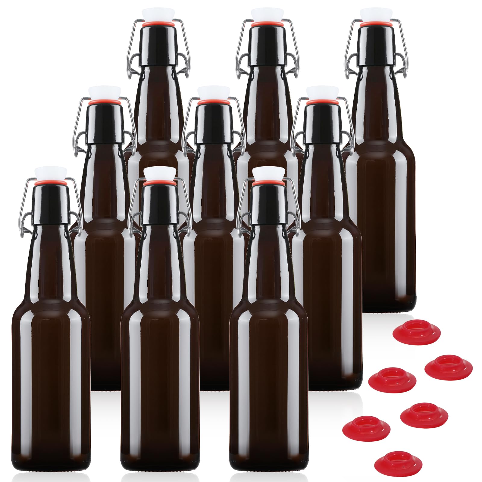 Botellas YEBODA de 12 oz con tapas giratorias, para conservar la frescura.