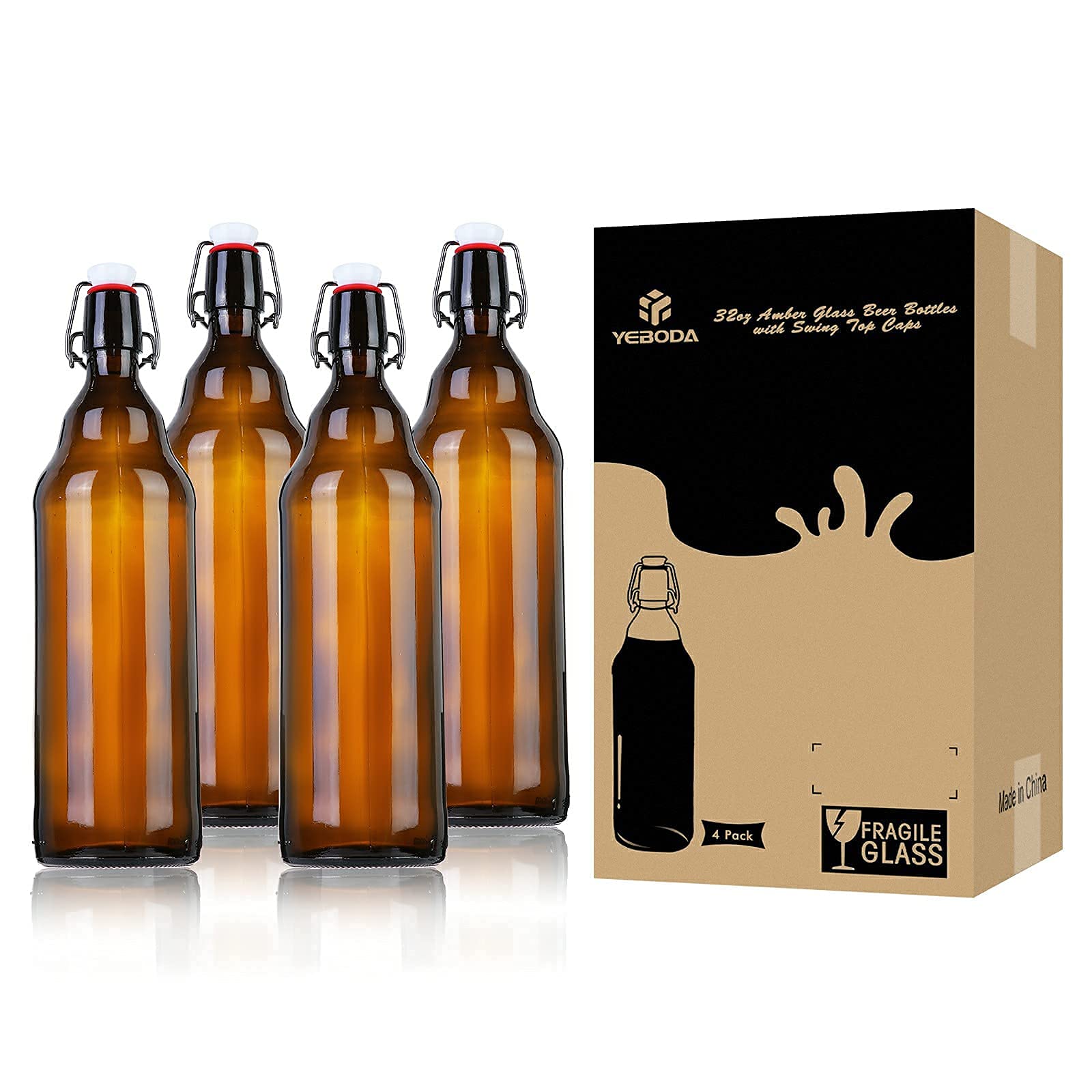 YEBODA 32oz ideal para conservas, aceites y extractos caseros