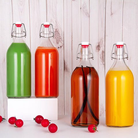 YEBODA botella de vidrio clara para observar contenidos con facilidad.