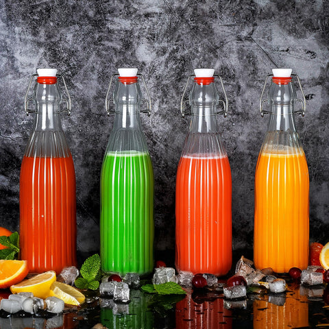Botellas YEBODA para jugos y té 16oz con tapa segura