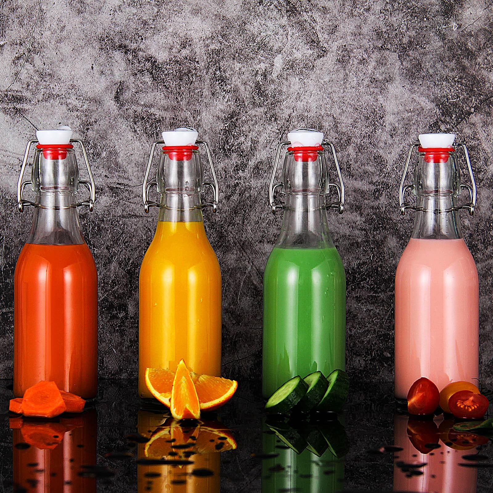 Embudo plegable de silicona incluido con botellas YEBODA para rellenar sin desorden.