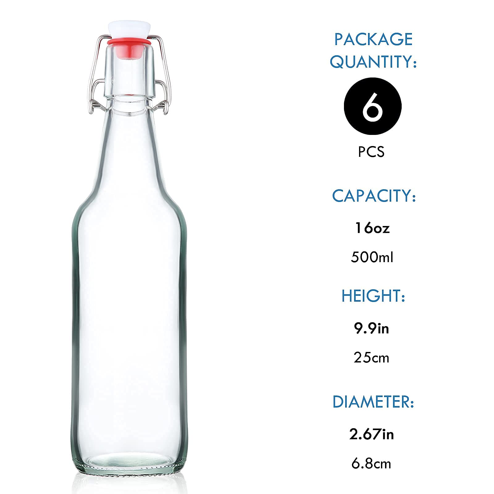 Vidrio grueso y resistente YEBODA, perfecto para fermentaciones caseras.