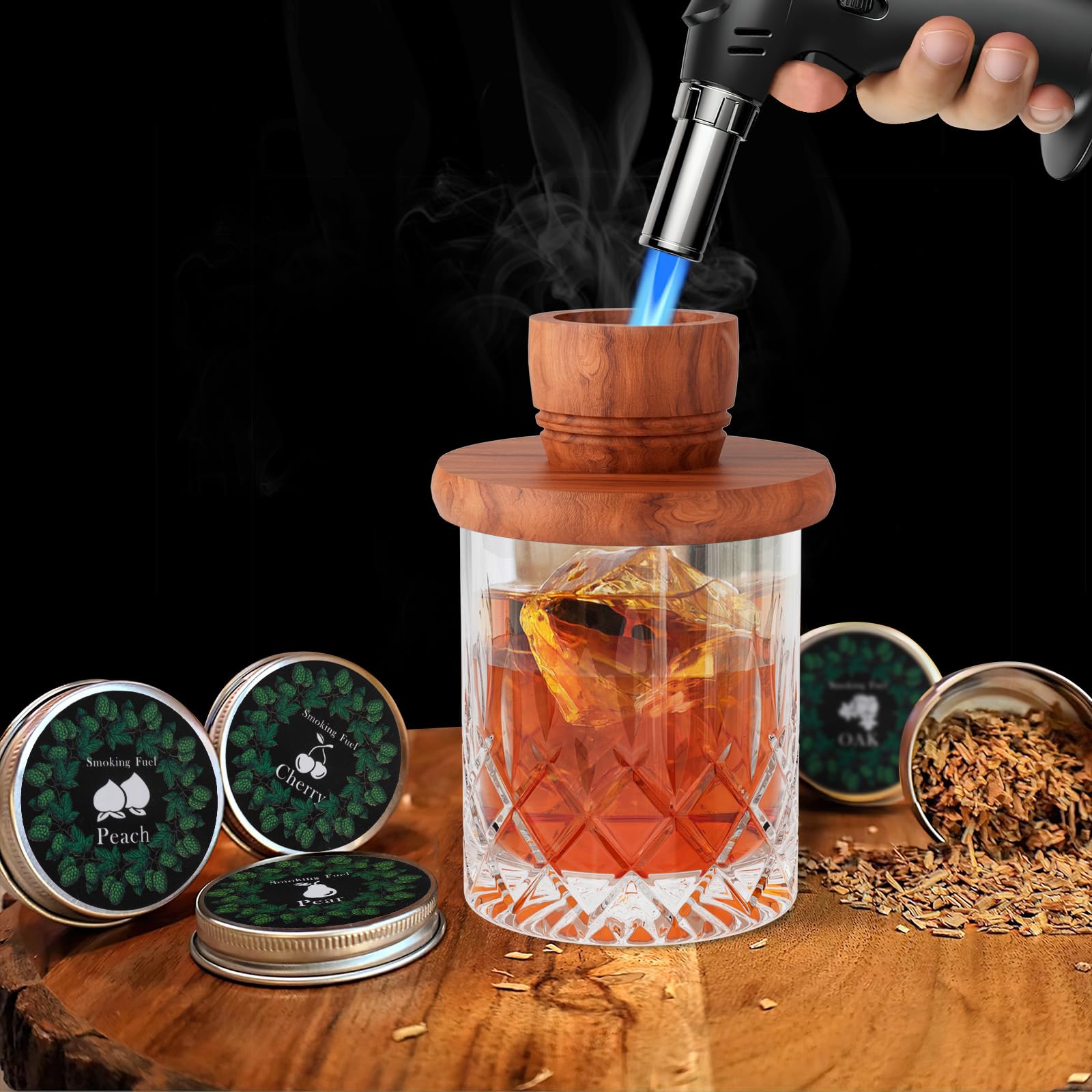 Vasos de cristal Yecuip para servir whisky con estilo.
