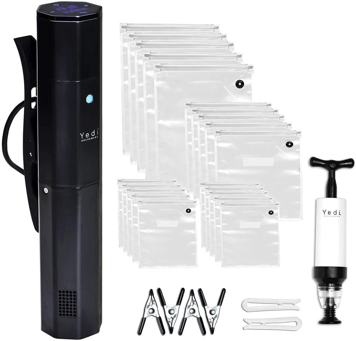 Yedi Infinity Sous Vide Cooker vista frontal con diseño compacto para encajar en la cocina