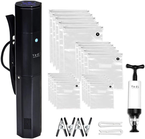 Yedi Infinity Sous Vide Cooker vista frontal con diseño compacto para encajar en la cocina