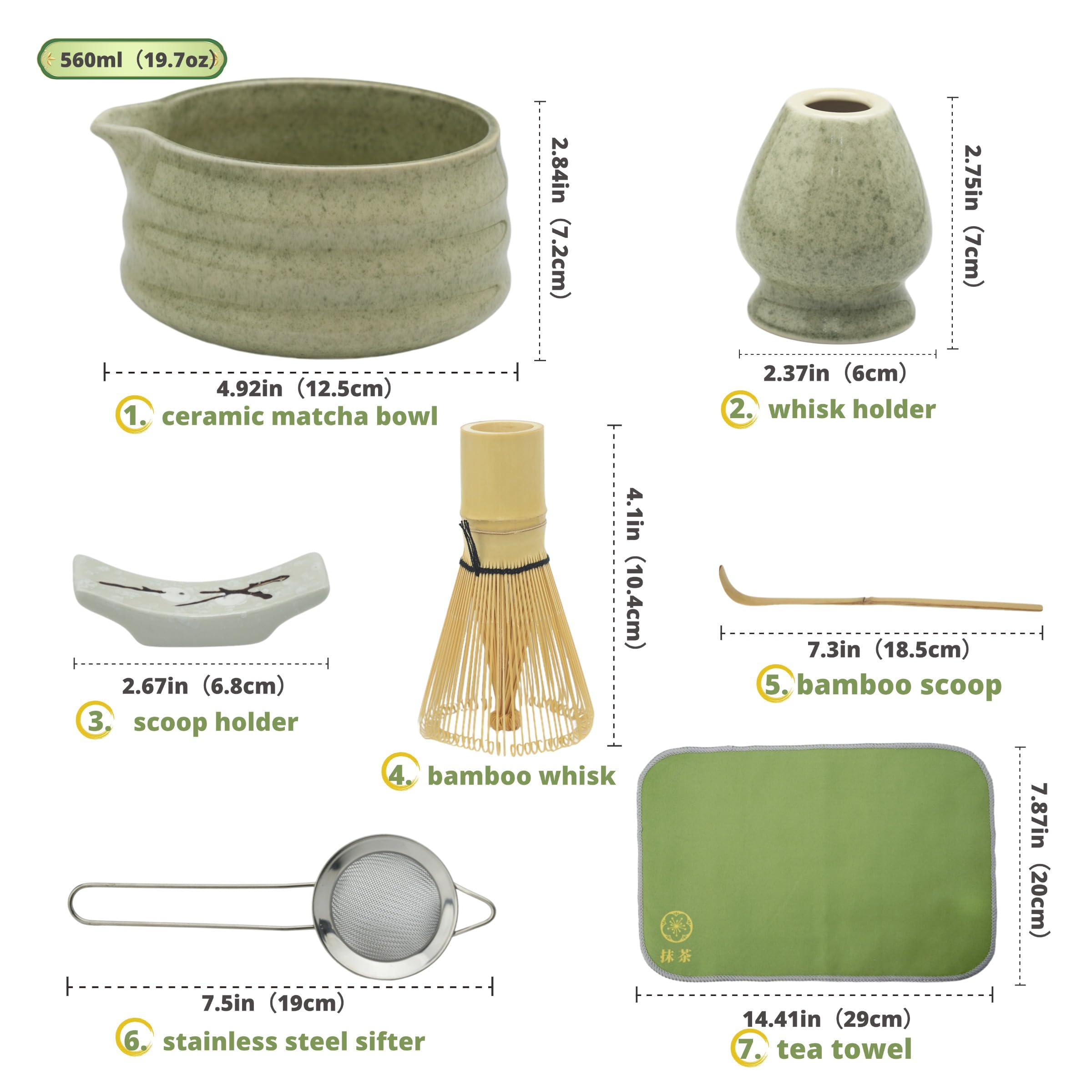 YEEMUOS matcha cuchara de bambú para medir con precisión.