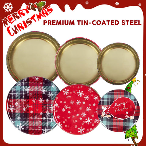 Latas Yeenoon para galletas navideñas, mantienen fresco y organizado.