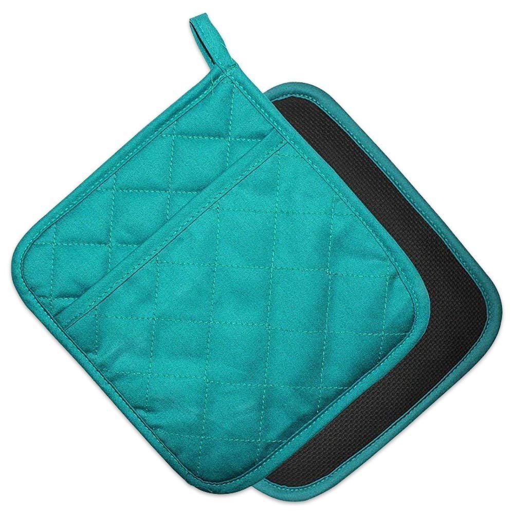 Guantes YEKOO de algodón y neopreno, frente, protección al manipular bandejas calientes.