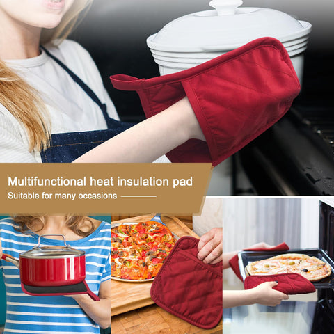 Guantes YEKOO: bolsillo integrado para dejar la bandeja caliente con control.