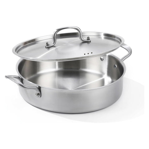 Yeksum sarten-salteo-7-quart con tapa para cocción rápida y uniforme