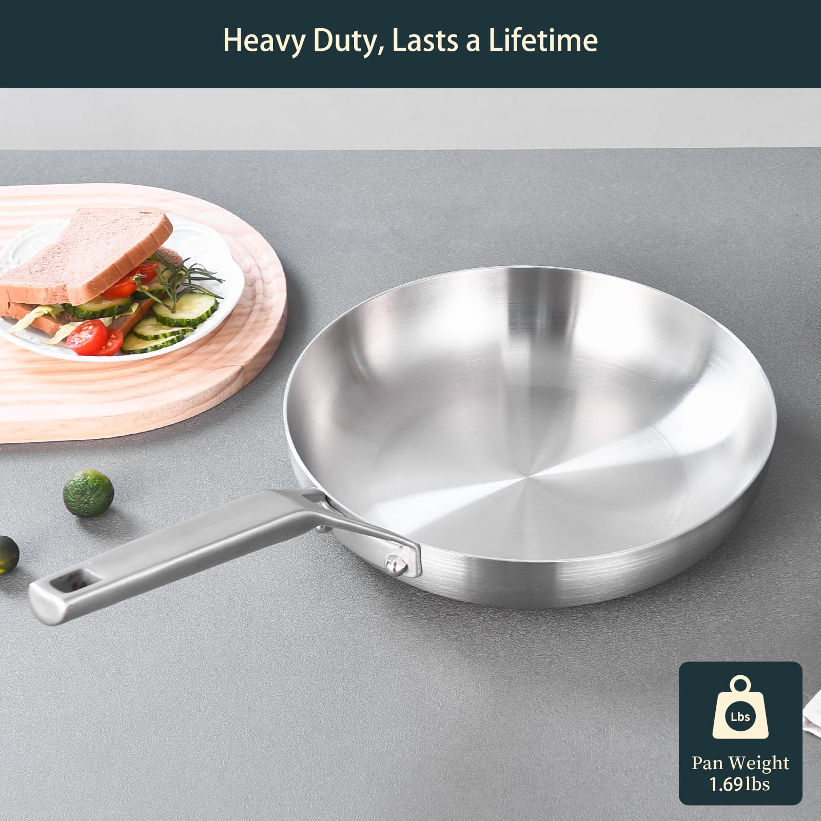 Sartén Yeksum compatible con todas las cocinas, ideal para inducción