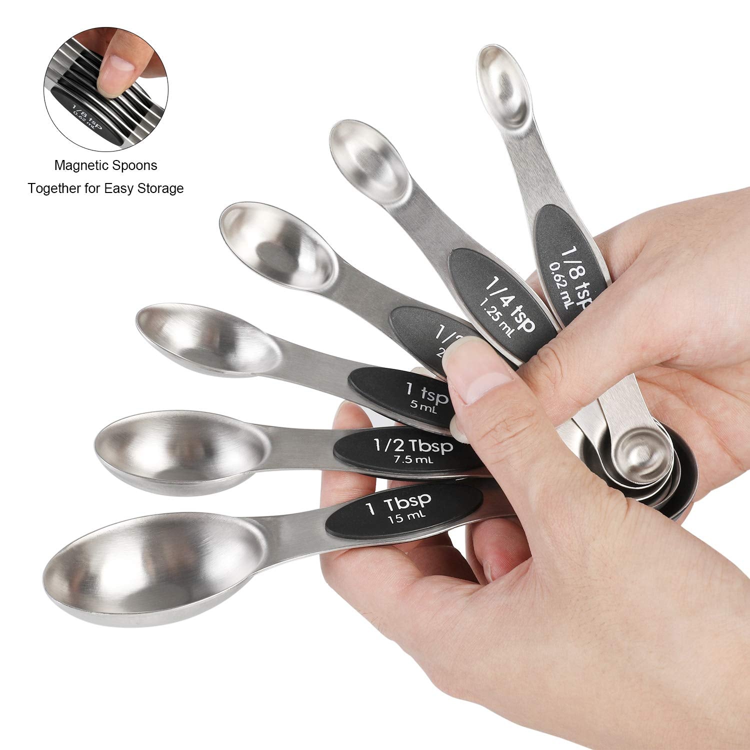 Cucharas dobles de YellRin para secos y líquidos con precisión