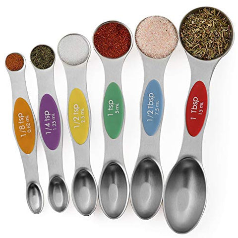 Cucharas YellRin con medidas 1/8 tsp a 1 Tbsp para precisión