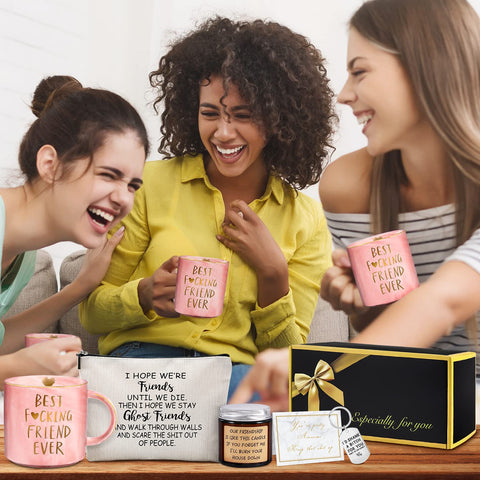Caja regalo YENCHORN para amigas, diseño elegante.