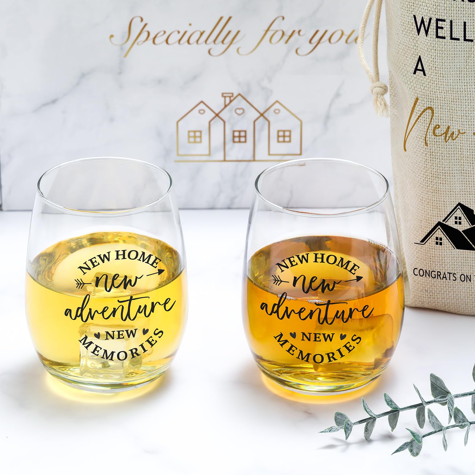 Copas de vino YENCHORN de 15 oz, perfectas para brindar en casa.