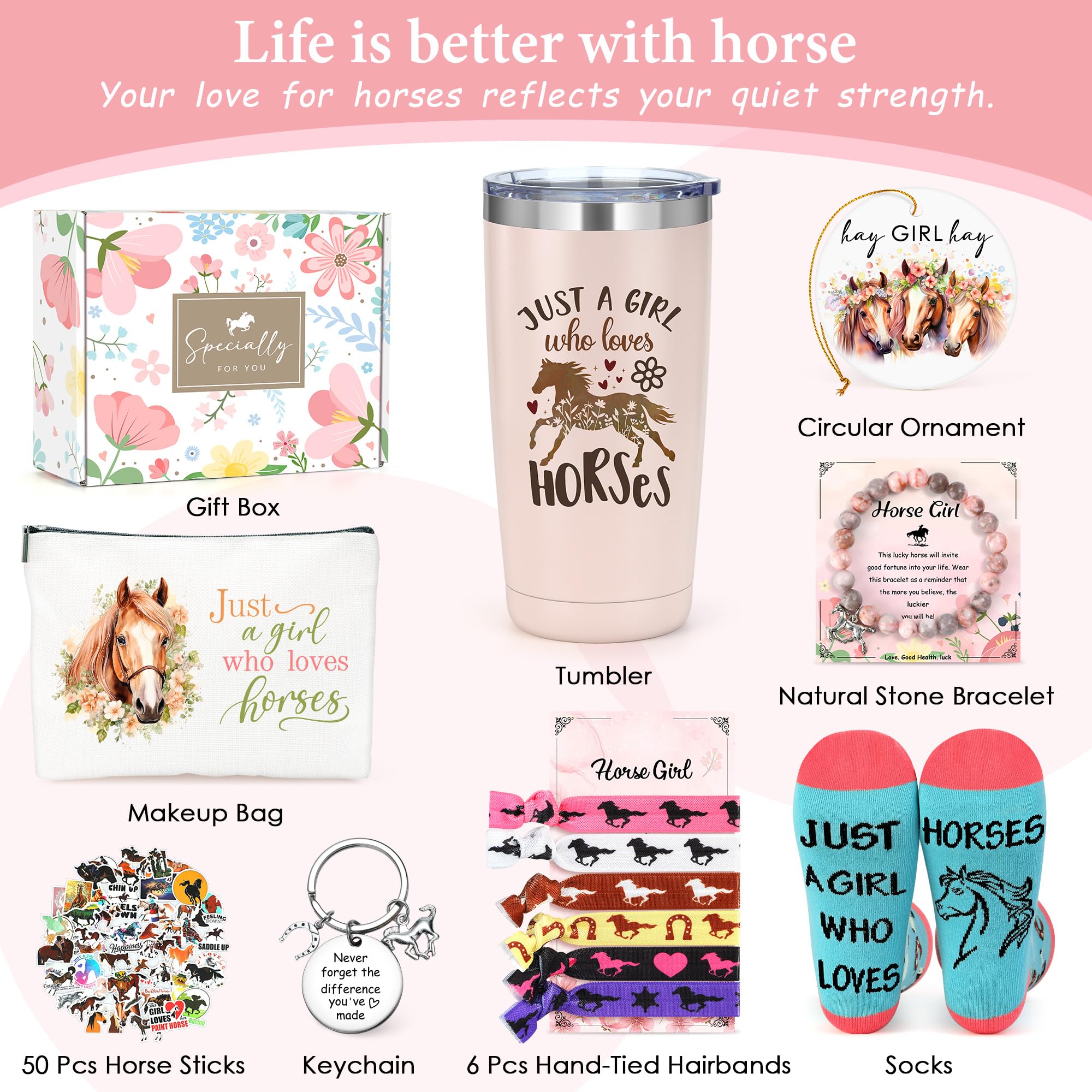 Pegatinas de caballos YENCHORN, 50 diseños para decoración y scrapbooking.