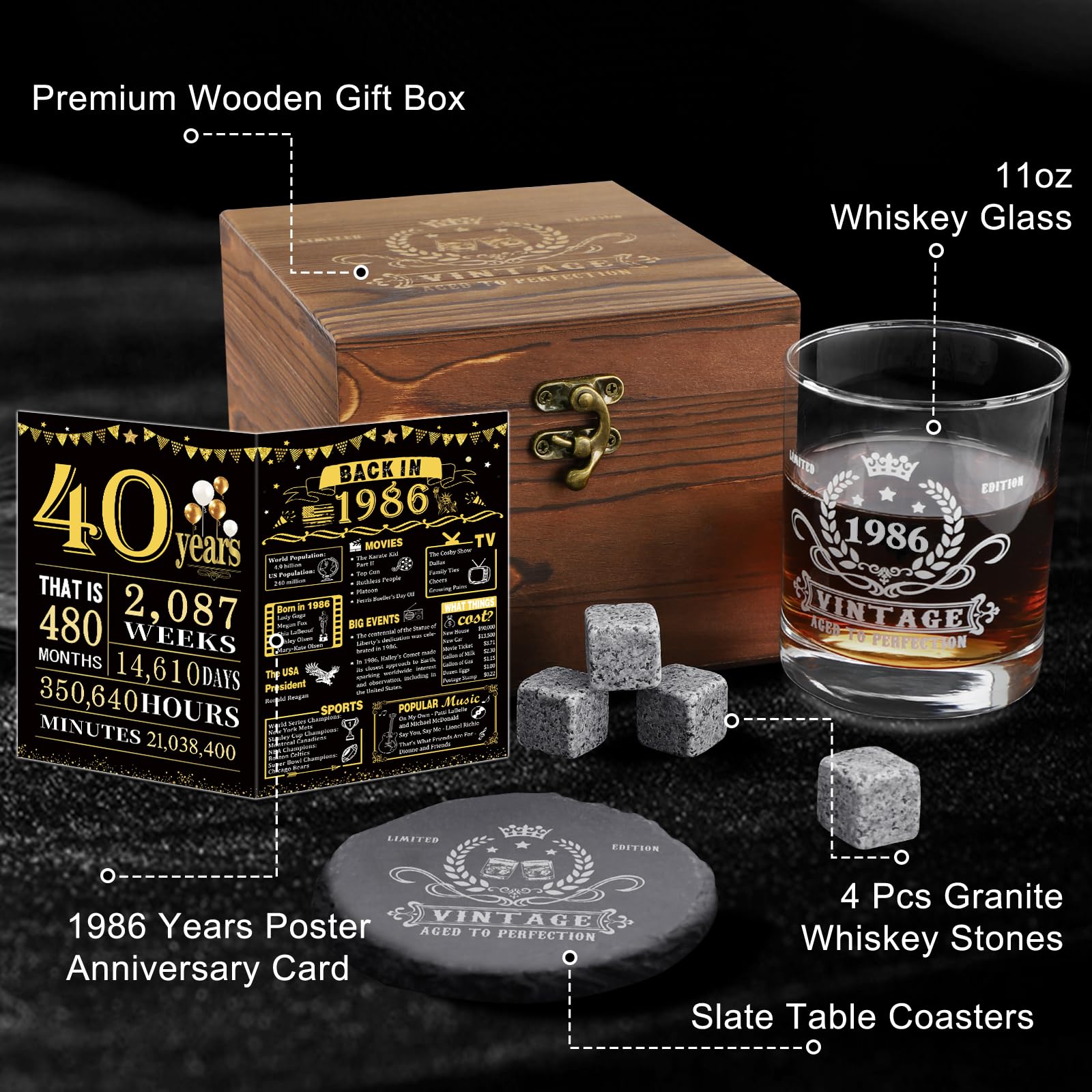 Caja de madera YeohJoy regalo para guardar recuerdos y presentar con estilo.