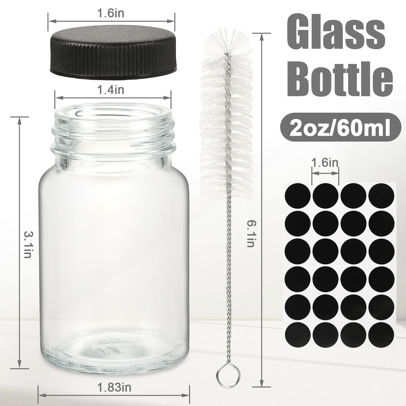 Yephets etiquetas en blanco para personalizar bebidas y muestras