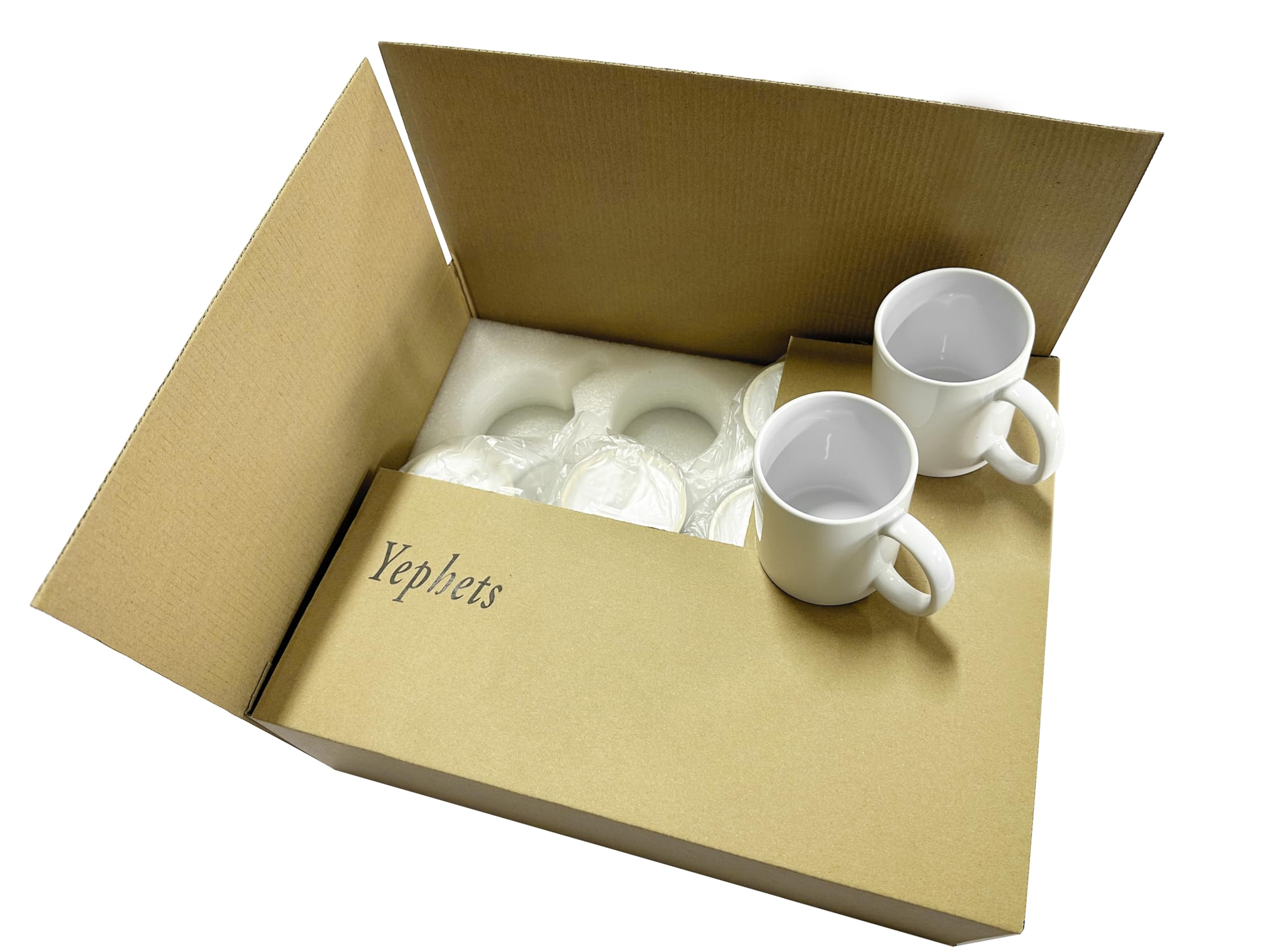 Yephets tazas sublimación 11oz blancas, fáciles de limpiar