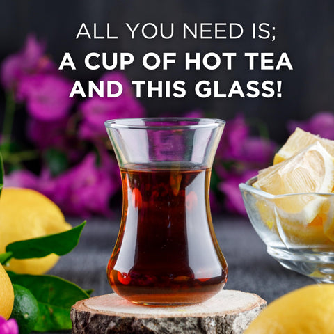 Vasos Yersiz con platillos para servicio elegante de té o café