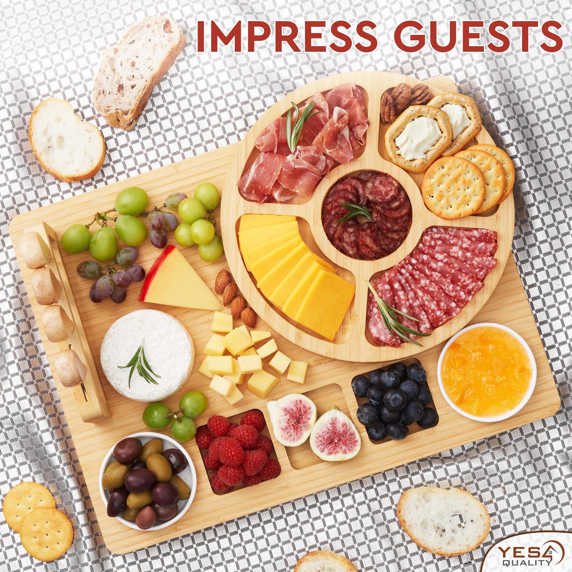 YES4QUALITY tenedores para fruta, utensilios resistentes para picnics