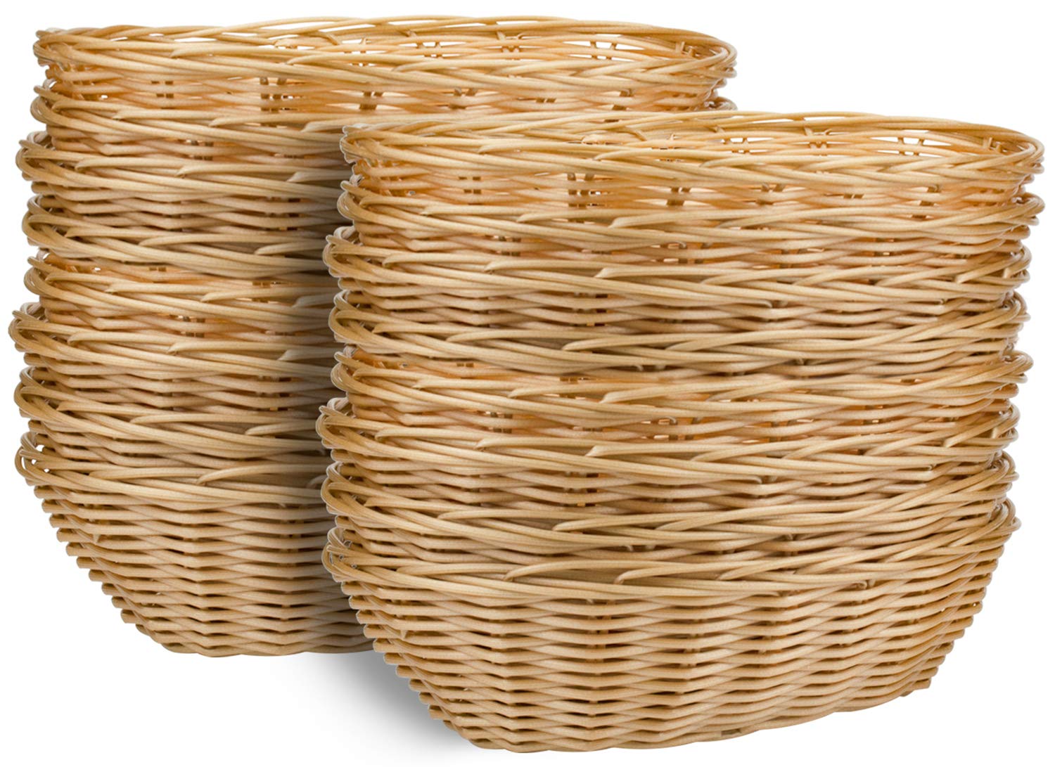 Yesland cestas ovaladas de plástico para almacenamiento, ideal para ordenar la despensa.