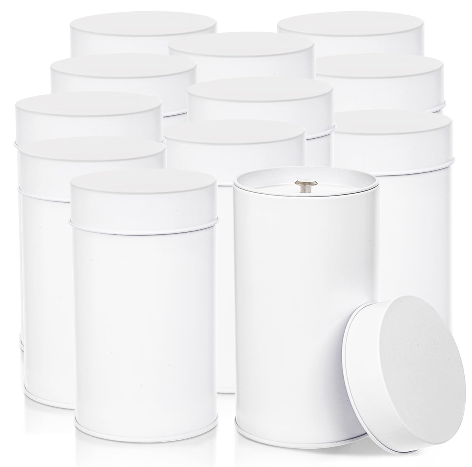 Yesland latas de té, estuche de 12 unidades, ordena el té a granel y mantiene frescura.
