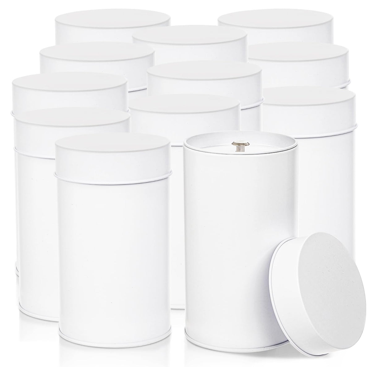 Yesland latas de té, estuche de 12 unidades, ordena el té a granel y mantiene frescura.