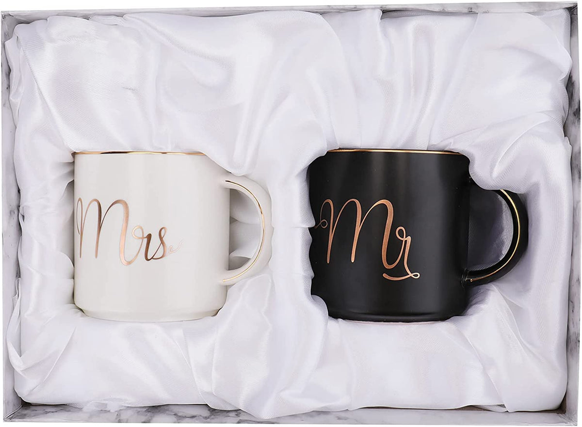 Yesland, taza señor y señora 12 oz frente, regalo ideal para parejas.