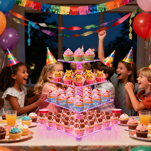 YestBuy Cupcake Stand capacidad para 52 cupcakes ideal para grandes mesas