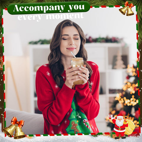 Yetene copa navideña con bastones de caramelo para fiestas y regalos.