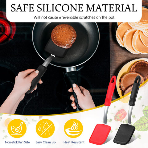 Yetene espatula silicona con agujeros de colgar, almacenamiento práctico en cocina