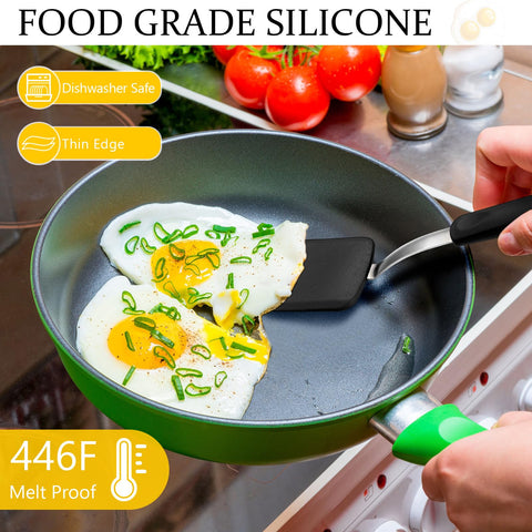 Yetene espátula silicona con mango ergonómico para un agarre cómodo