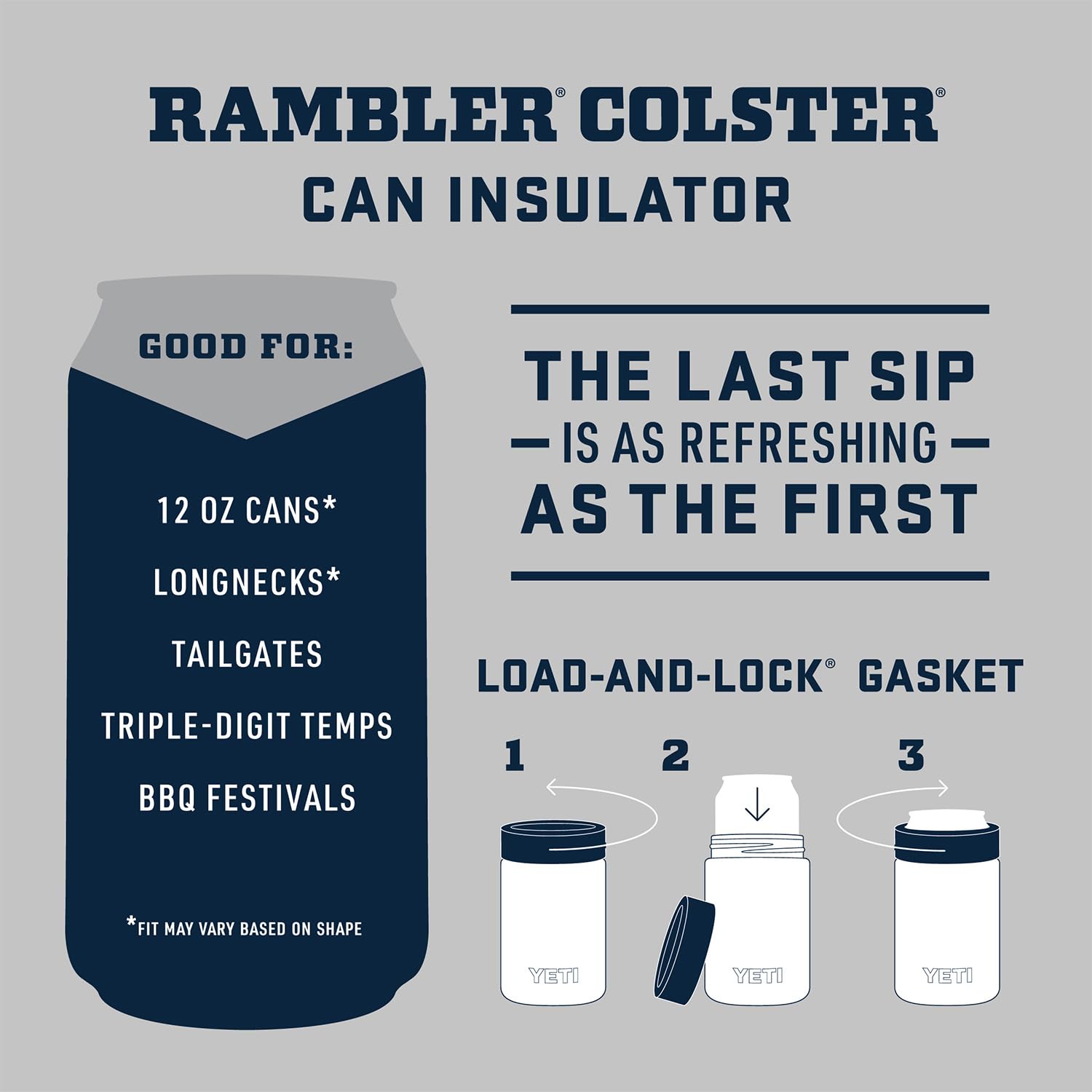 Colster Estándar 2.0 de YETI con doble pared para frío.