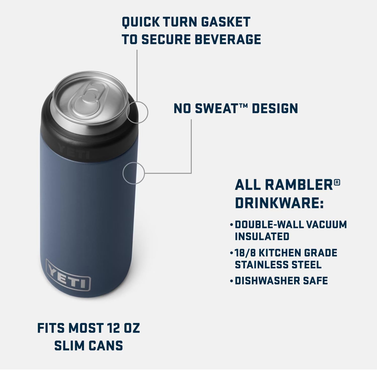 Cierre y sellado de seguridad del YETI Colster Slim para viajar