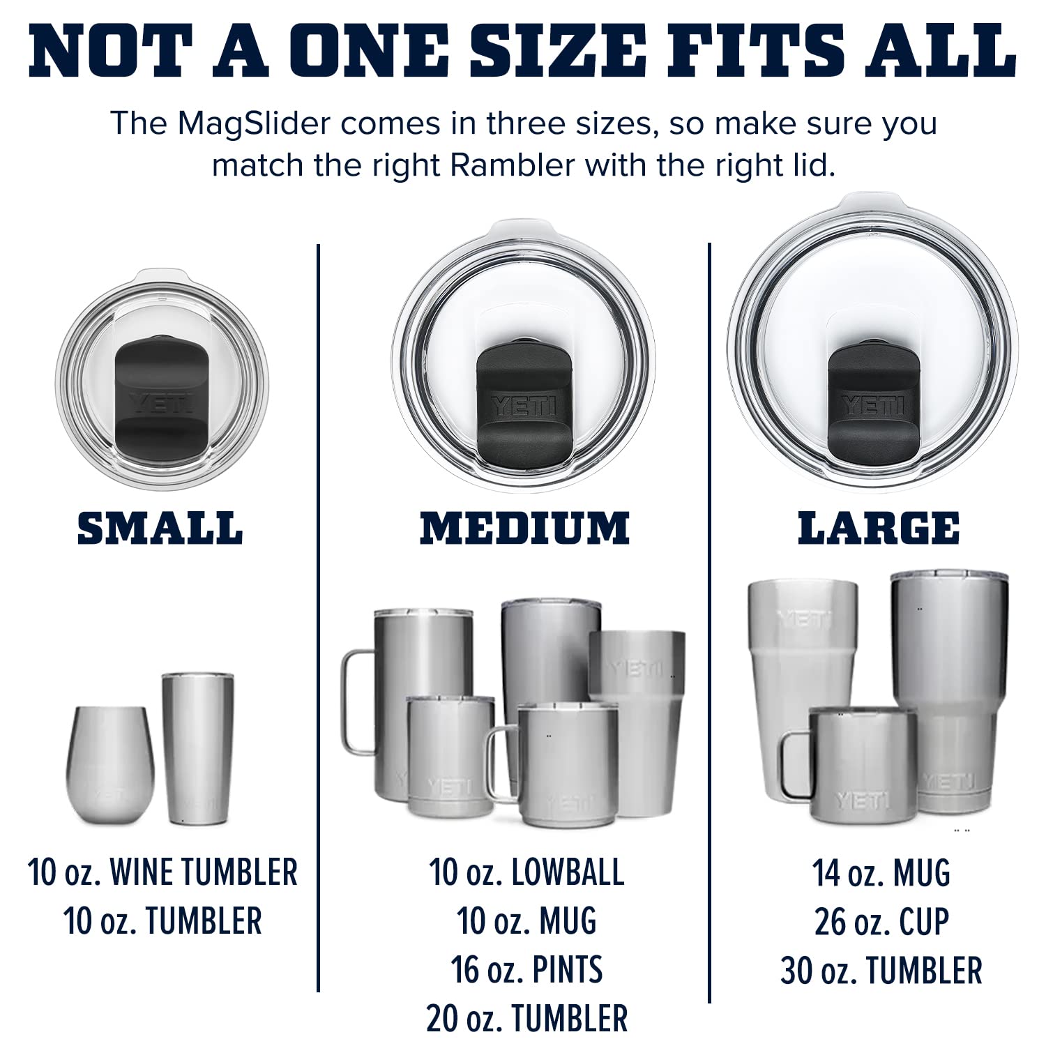 Tapa magnética YETI MagSlider para 10oz Mug: limpieza rápida y sencilla