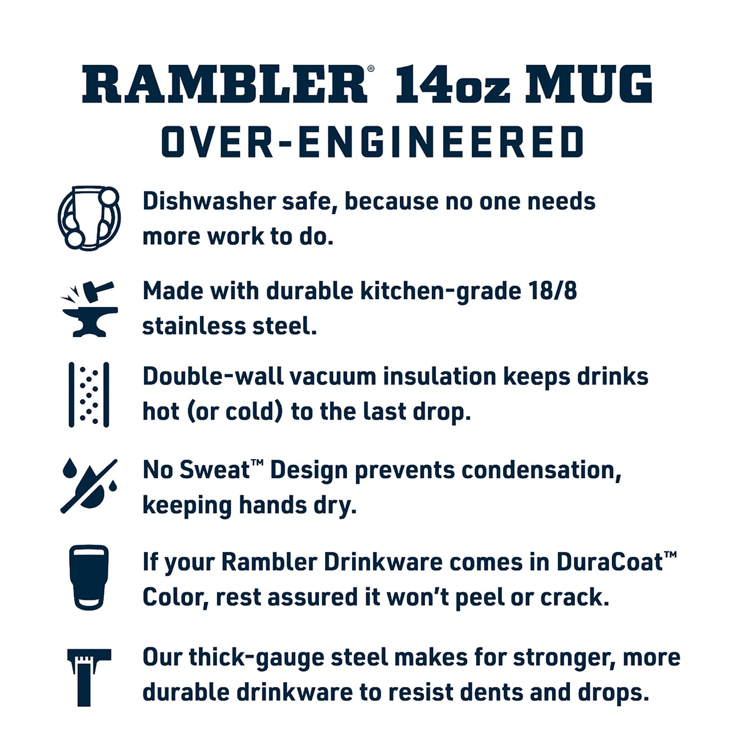 Aislamiento de doble pared del Rambler 14 oz para bebidas a temperatura estable