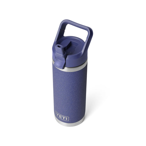 YETI Rambler 18 oz con tapa pajita polvo lunar para sorbos fáciles al aire libre.