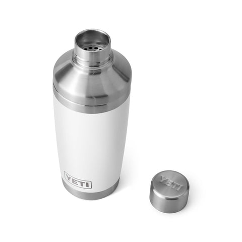 YETI Rambler coctelera blanco fácil de usar y resistente para cualquier ocasión.