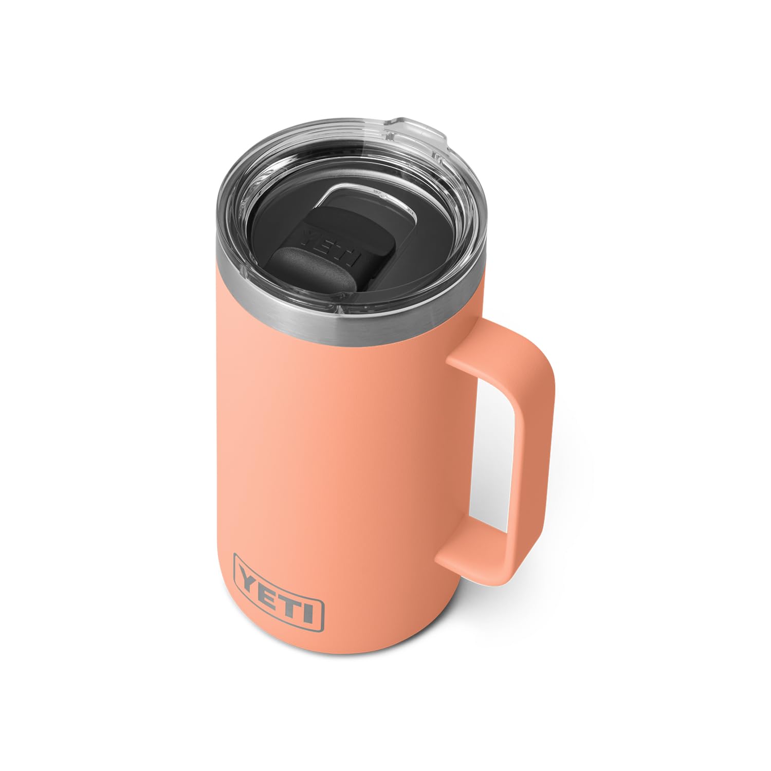 Taza YETI Rambler 24 onzas con tapa MagSlider mantiene la bebida contenida.
