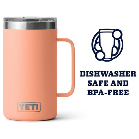 Tapa MagSlider de la YETI Rambler 24 onzas facilita un agarre cómodo.