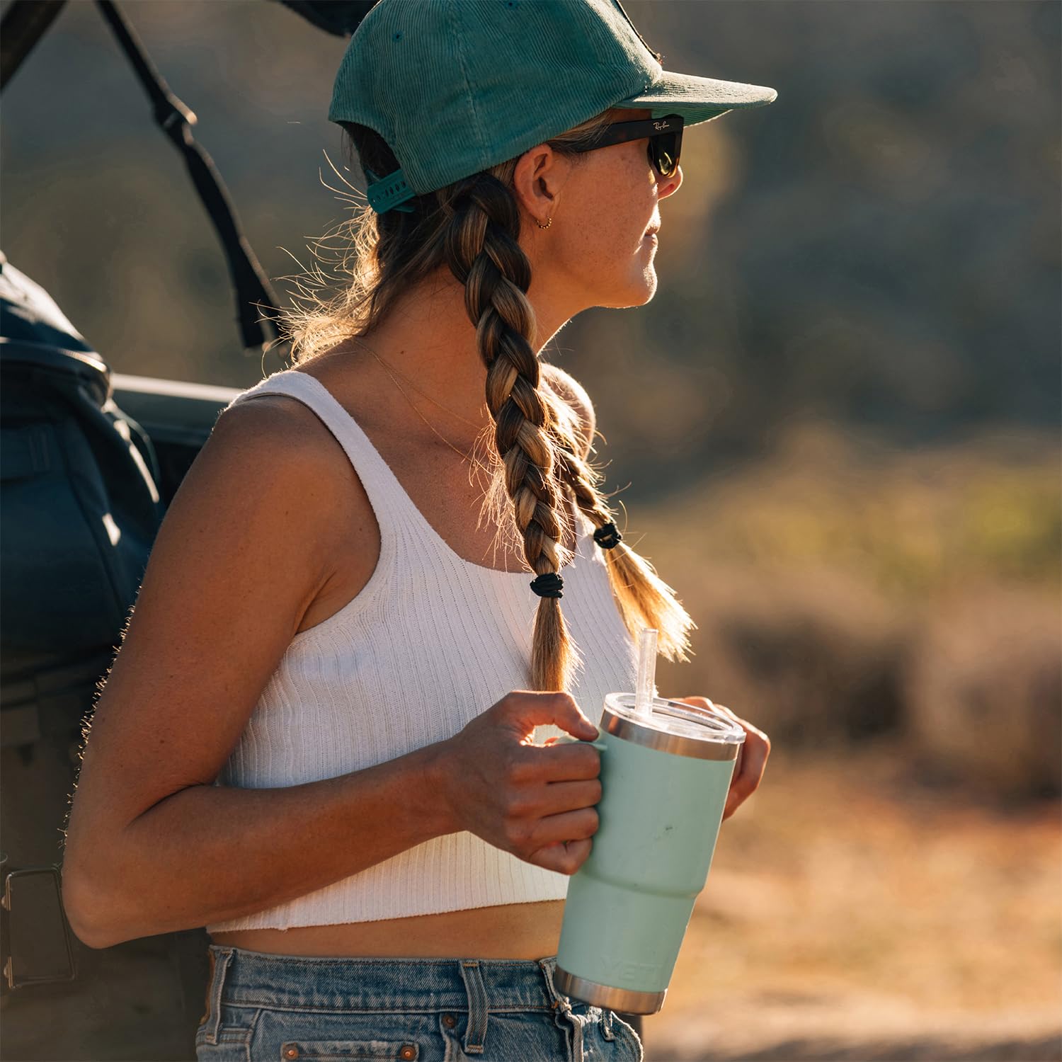 Tapa de paja integrada del YETI Rambler 25 oz para beber sin derrames