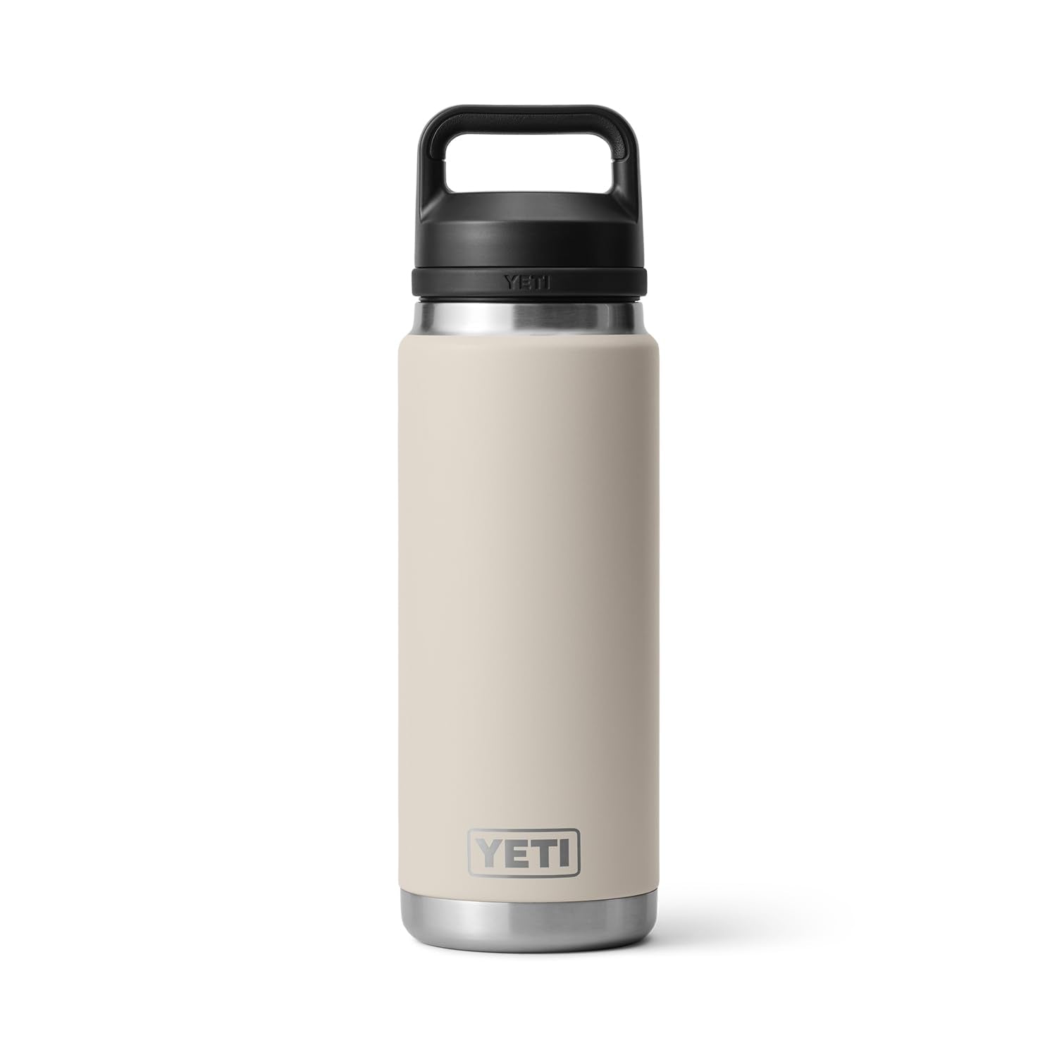 La YETI Rambler 26 oz de acero-inoxidable 18-8 resiste usos intensos y oxidación.