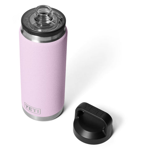 YETI Rambler 26 oz botella aislada de doble pared para bebidas frías.