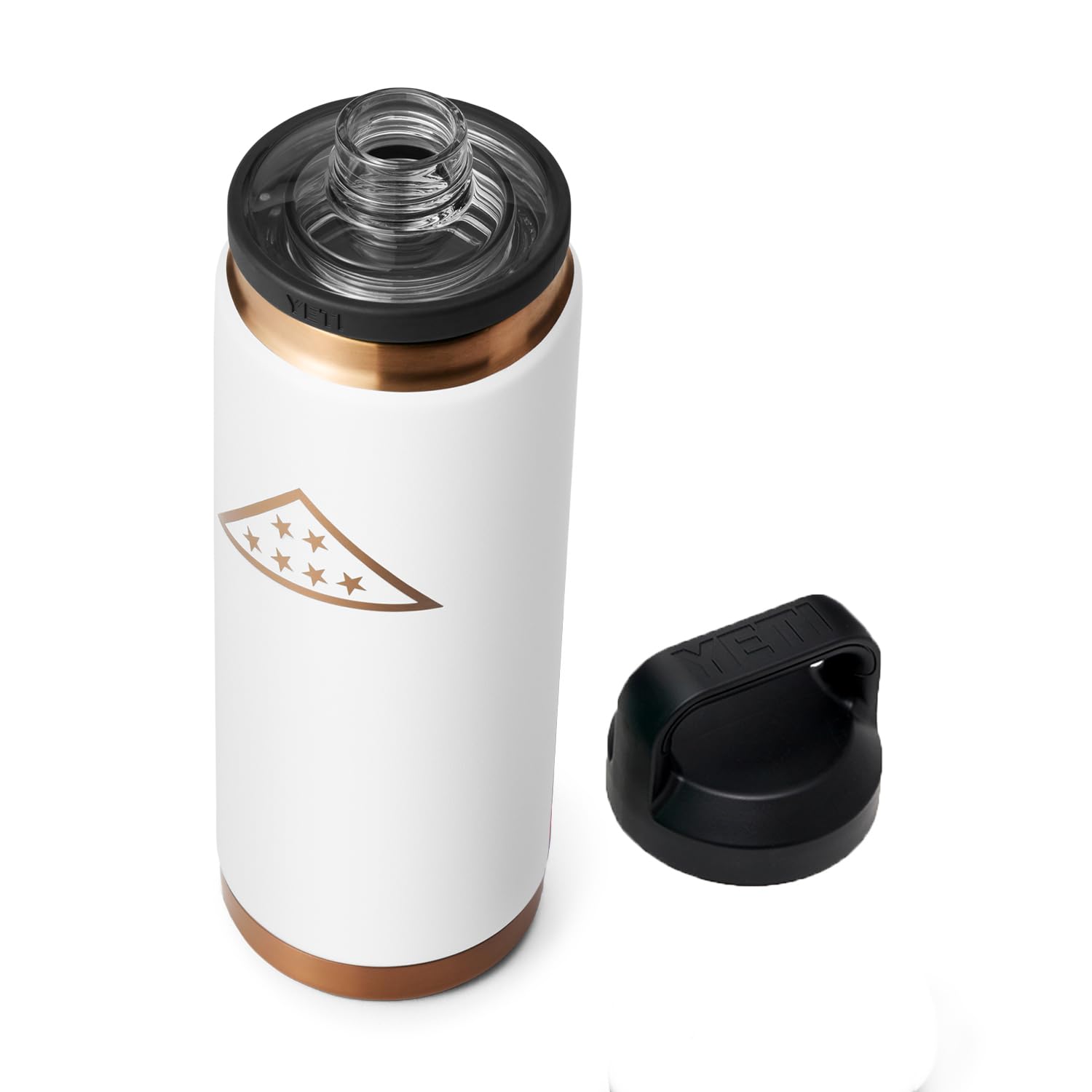 YETI Rambler 26 oz botella con aislamiento al vacío y tapa chug para sorbos rápidos.